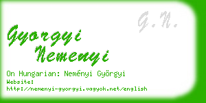 gyorgyi nemenyi business card